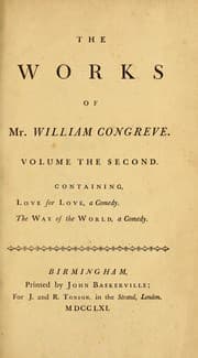 Tapa de The works of Mr. William Congreve