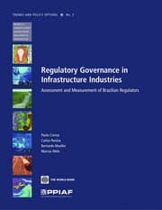 Tapa de Regulatory governance in infrastructure industries