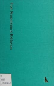Tapa de Georg Lukacs--from Romanticism to Bolshevism