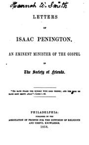 Tapa de Letters of Isaac Penington, an Eminent Minister of the Gospel in the Society of Friends