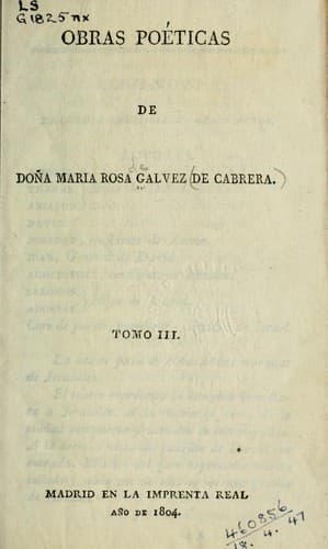 Tapa de Obras poéticas