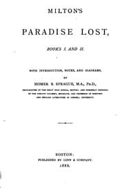 Tapa de Milton's Paradise Lost, Books I and II: With Introduction, Notes, and Diagrams