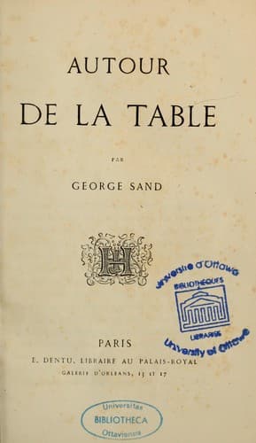 Tapa de Autour de la table