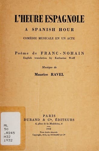 Tapa de L'heure espagnole