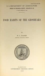 Tapa de Food habits of the grosbeaks