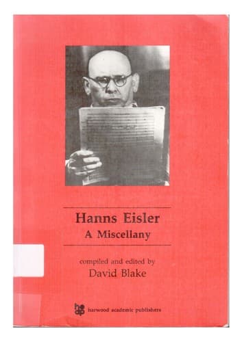 Tapa de Hanns Eisler