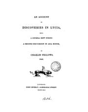Tapa de An account of discoveries in Lycia, a journal kept during a second excursion in Asia minor, 1840