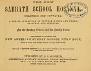 Tapa de New Sabbath school hosanna, enlarged and improved