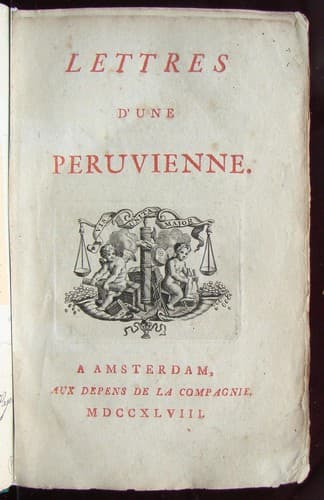 Tapa de Lettres d'une Peruvienne