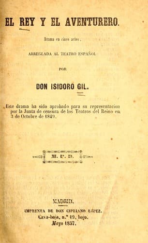 Tapa de El rey y el aventurero