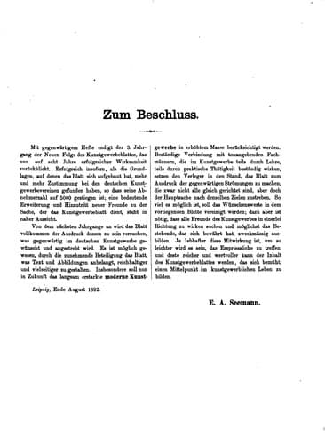 Tapa de Kunstgewerbeblatt