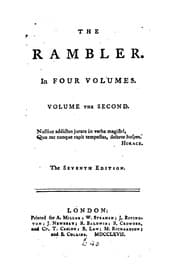 Tapa de The Rambler: In Four Volumes. ..