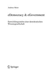 Tapa de eDemocracy & eGovernment