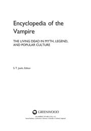 Tapa de Encyclopedia of the vampire