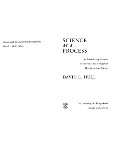 Tapa de Science as a process