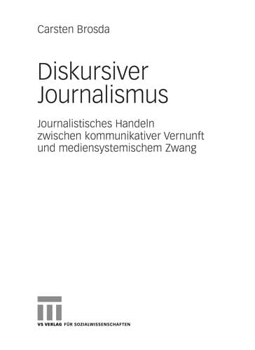 Tapa de Diskursiver Journalismus