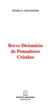Tapa de Breve Diciona rio de Pensadores Crista os