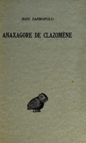 Tapa de Anaxagore de Clazomène.