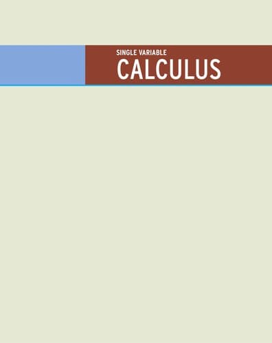 Tapa de Single variable calculus