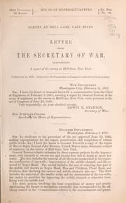 Tapa de Letter from the Secretary of War transmitting a report of the survey at Hell Gate, New York