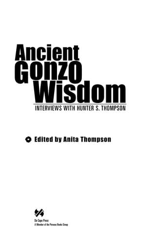 Tapa de Ancient Gonzo wisdom