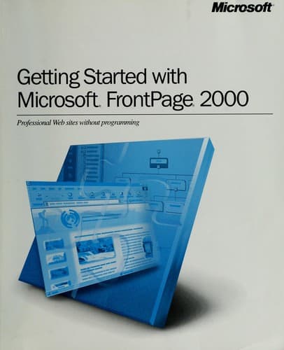 Tapa de Microsoft FrontPage 2000