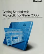 Tapa de Microsoft FrontPage 2000