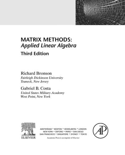 Tapa de Matrix methods