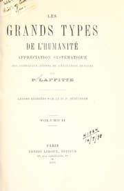 Tapa de Les grands types de l'humanité
