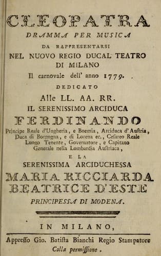 Tapa de Cleopatra