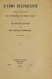 Tapa de L'uomo delinquente