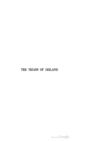 Tapa de The Triads Of Ireland