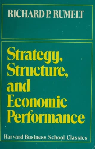 Tapa de Strategy, structure, and economic performance