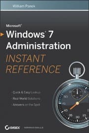 Tapa de Microsoft Windows 7 administration instant reference