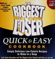 Tapa de The Biggest loser quick and easy cookbook