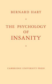 Tapa de The psychology of insanity