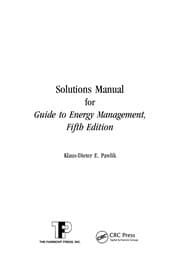 Tapa de Solutions manual for guide to energy management