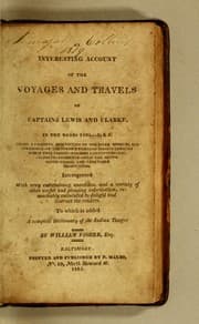 Tapa de An interesting account of the voyages and travels of Captains Lewis and Clarke, in the years 1804-5, & 6.