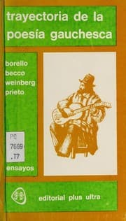 Tapa de Trayectoria de la poesía gauchesca