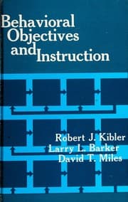 Tapa de Behavioral objectives and instruction