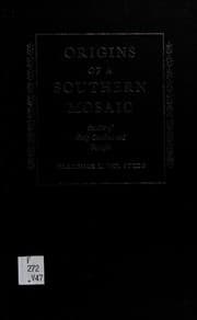 Tapa de Origins of a Southern mosaic