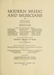 Tapa de Modern music and musicians ...