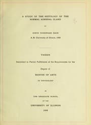 Tapa de A study of the histology of the normal adrenal gland