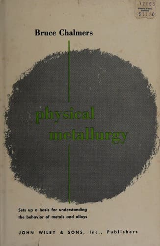 Tapa de Physical metallurgy