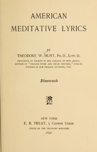 Tapa de American meditative lyrics