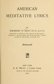 Tapa de American meditative lyrics