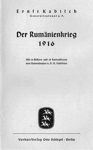 Tapa de Der Rumänienkrieg 1916
