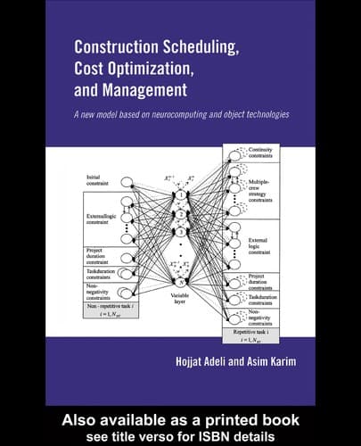 Tapa de Construction scheduling, cost optimization, and management