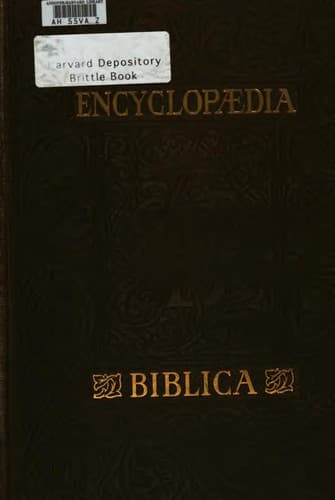Tapa de Encyclopædia biblica