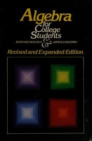 Tapa de Algebra for college students